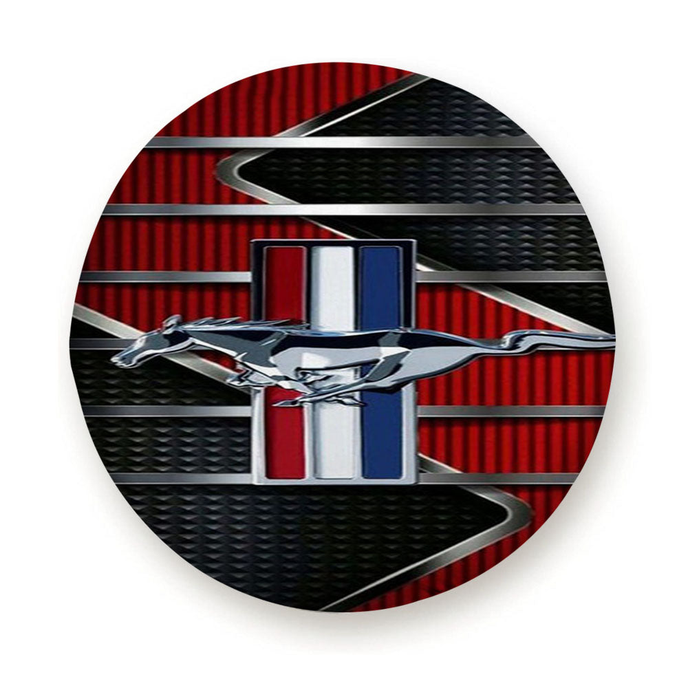 Ford Mustang Metal Logo Tire Cover
