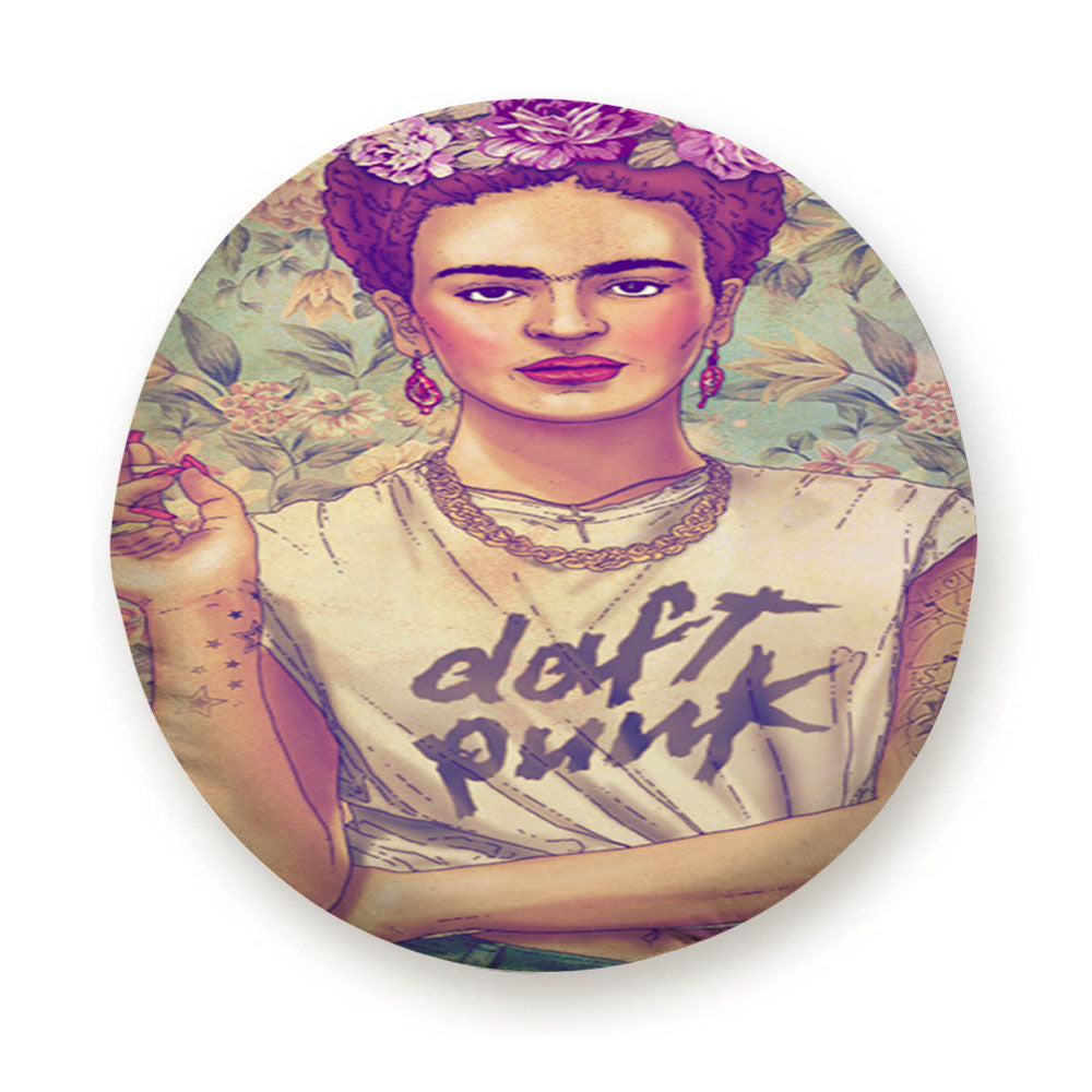 Frida Kahlo Vintage Floral Tire Cover