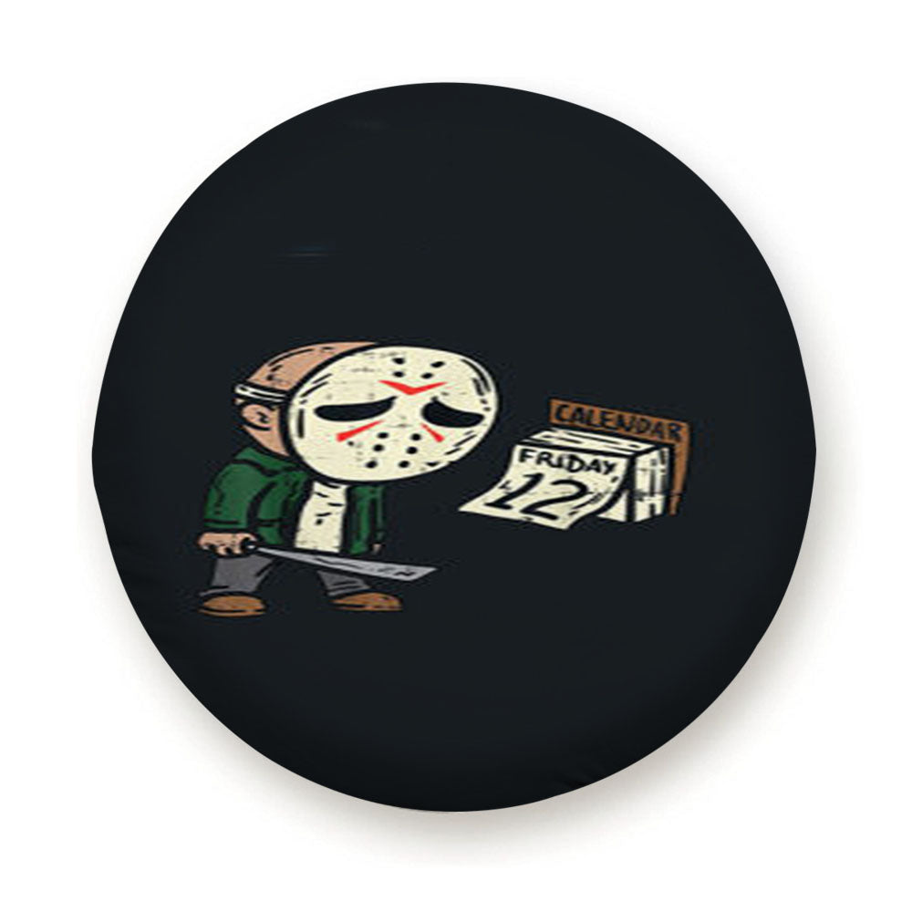 Friday 12Th Halloween Tire Cover