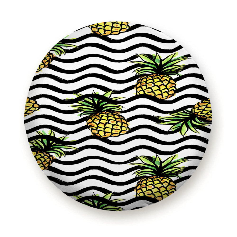 Fruit Wave With Pineapple Pattern Tire Cover