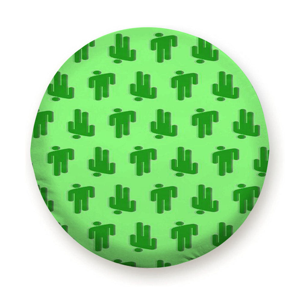 Full Of Billie Eilish Green Logo Pattern Tire Cover