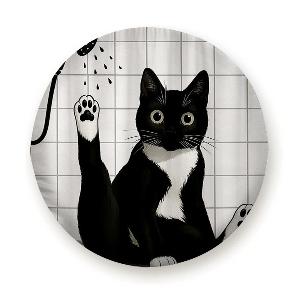 Funny Black Cat Tire Cover