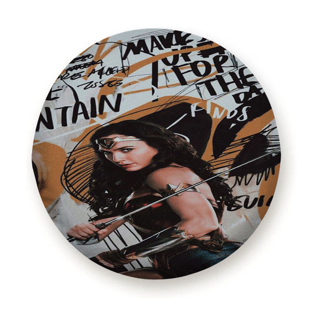 Galgadot Wonder Woman Hero Graffiti Tire Cover
