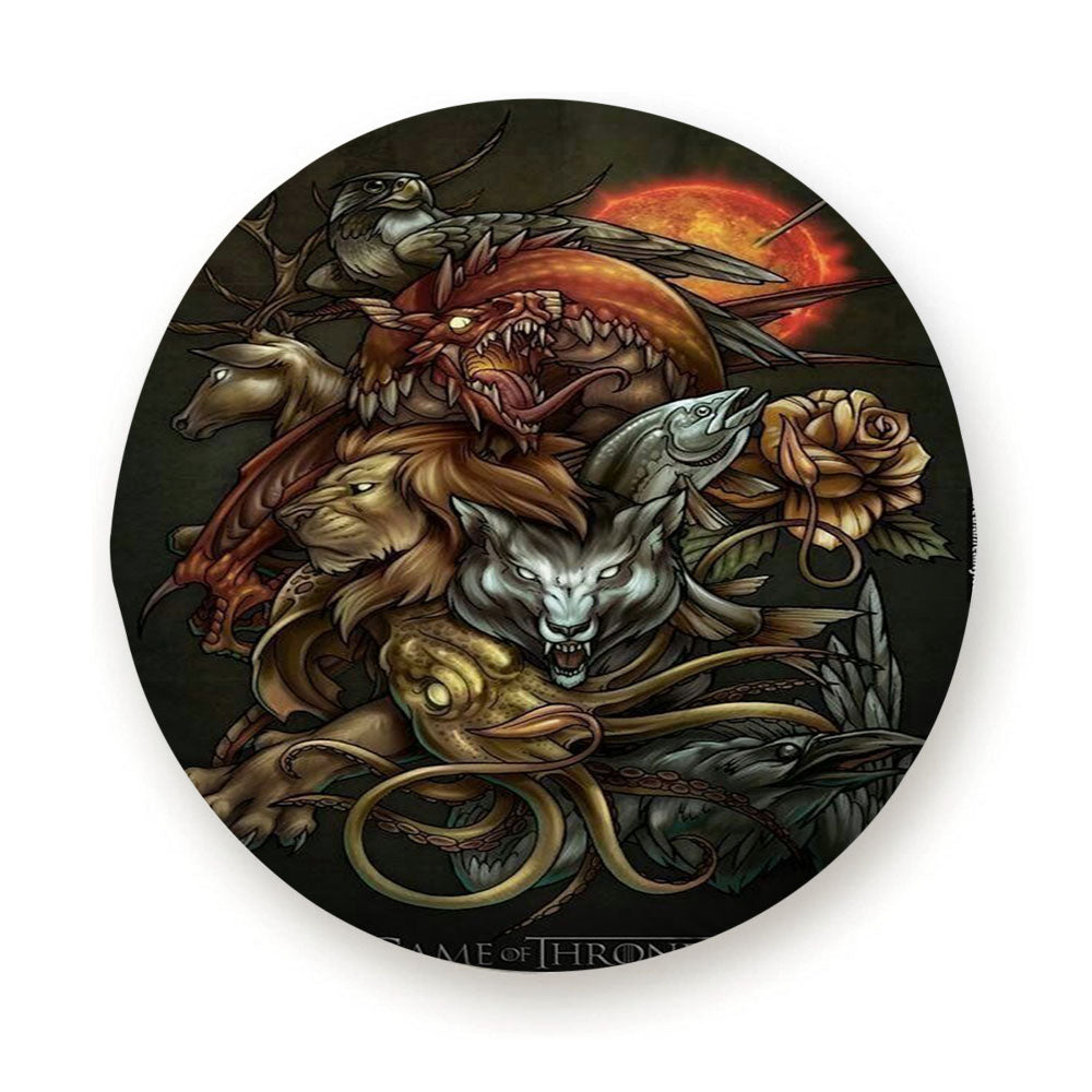 Game Of Throne Art Caracther Tire Cover