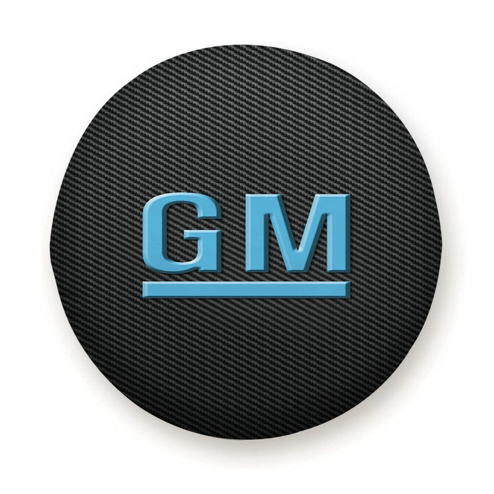 General Motors Carbon Fiber Logo Tire Cover