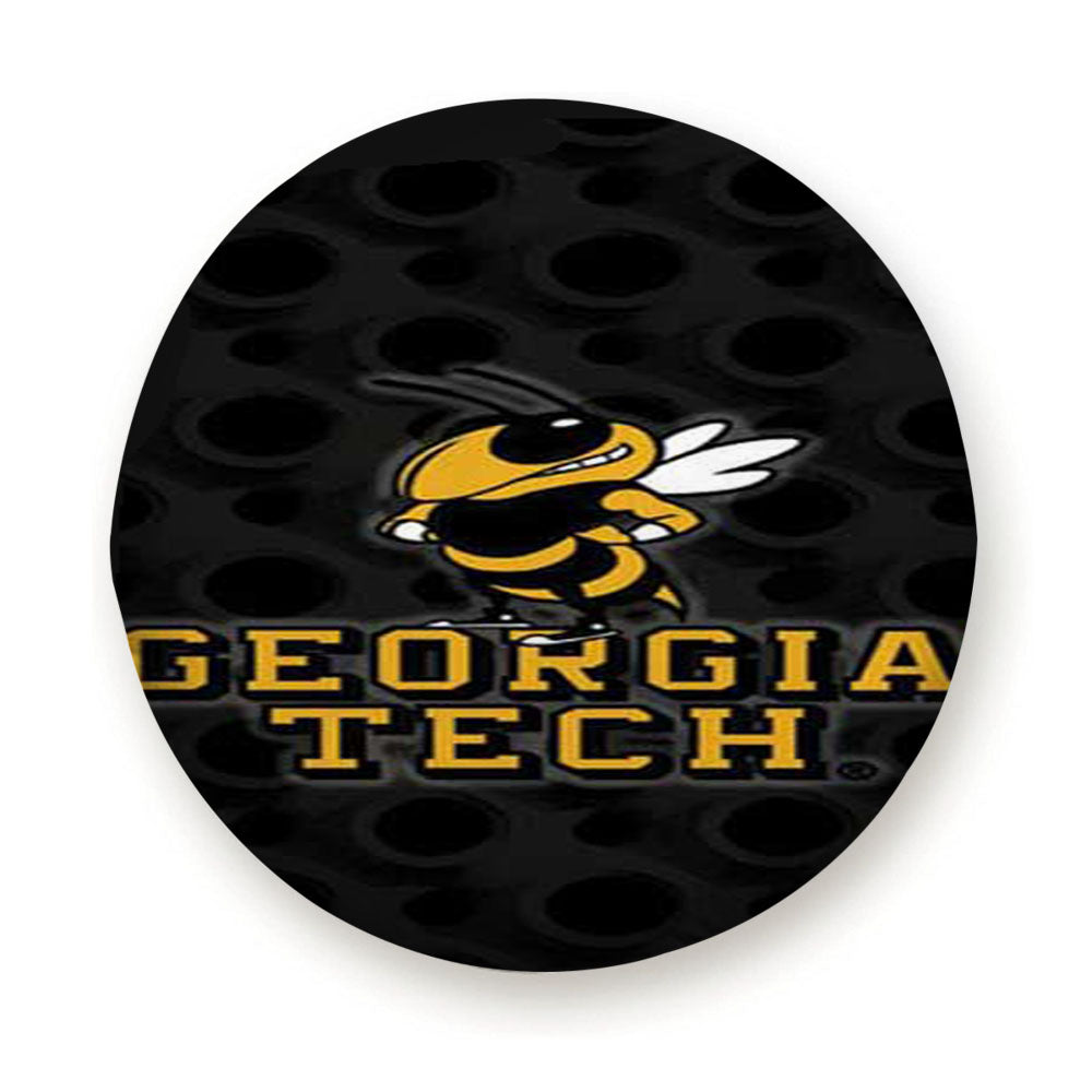 Georgia Tech Logo Over Blk Tire Cover
