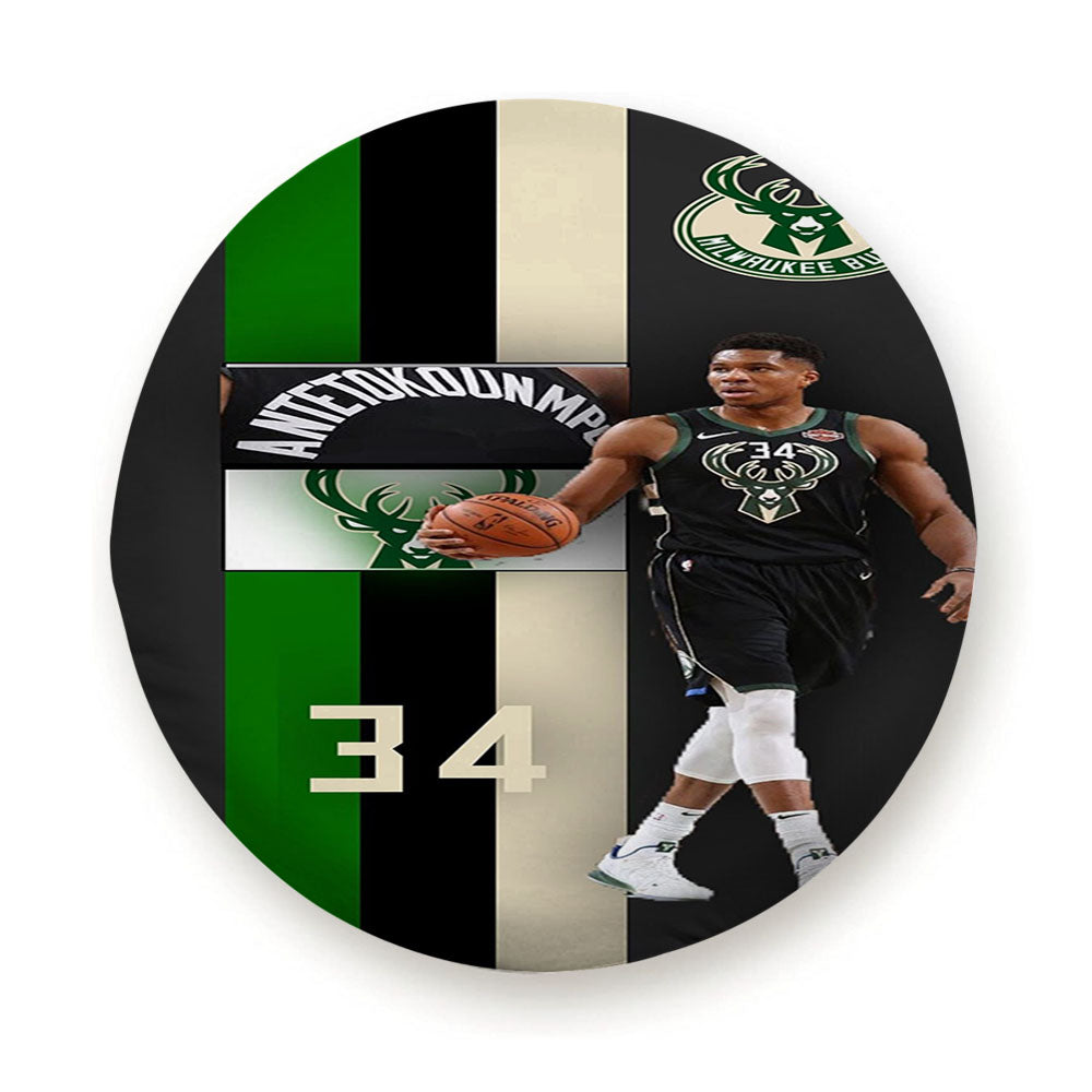 Gianis Antetokounmpo Milwaukee Bucks 34 Tire Cover
