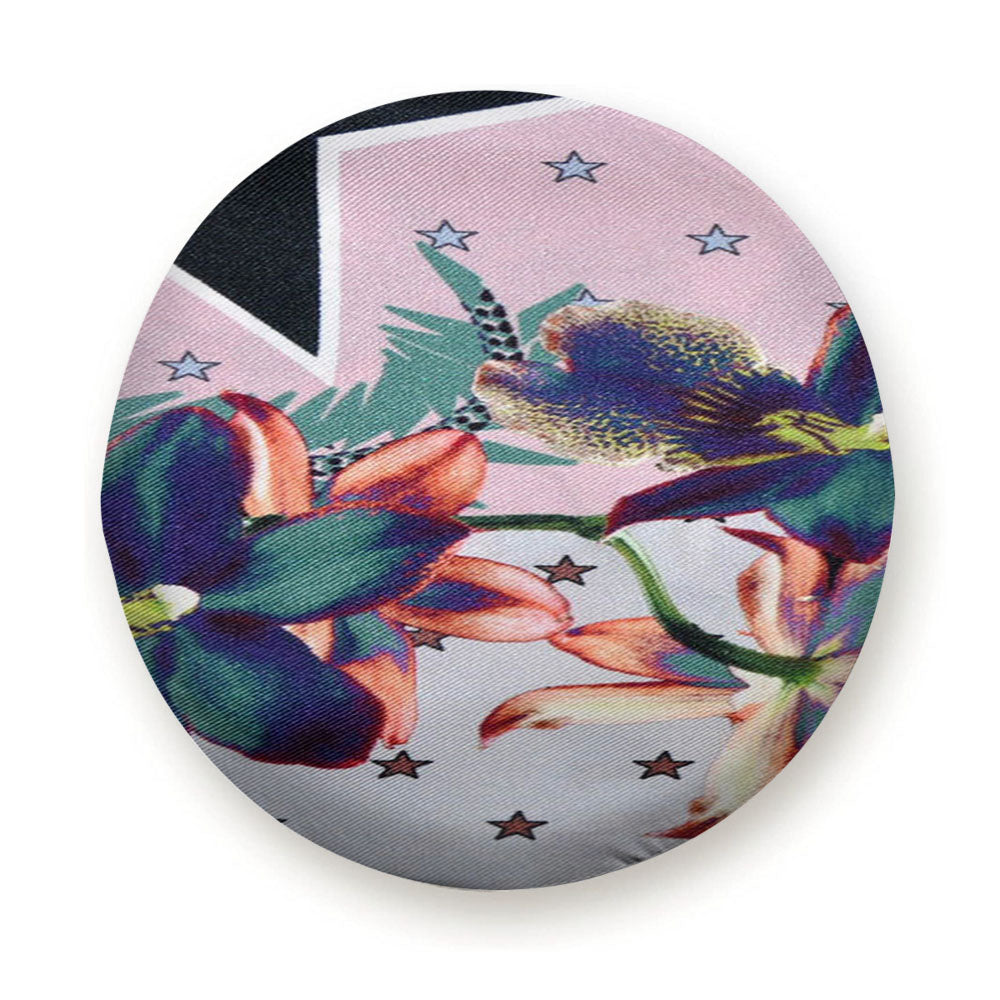 Givenchy Scarf Light Pink Ultra Paradise Flowers Tire Cover