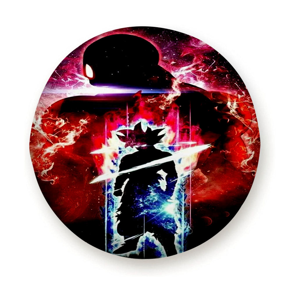 Goku Blue Red Flash Tire Cover
