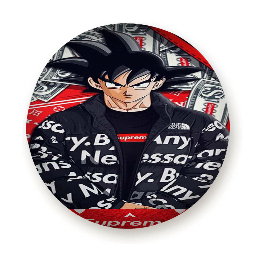 Goku In Supreme Louis Vuitton Mode Tire Cover