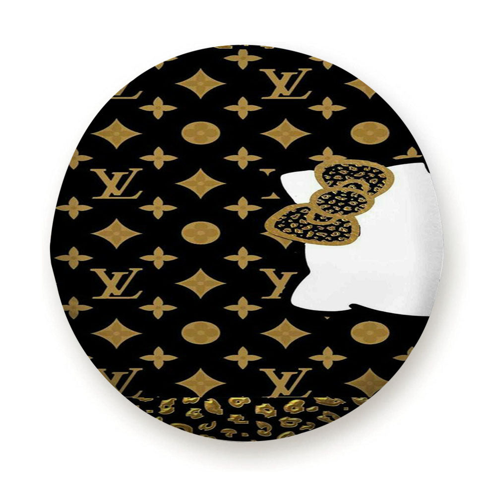 Gold Hellokitty Lv Pattern Tire Cover
