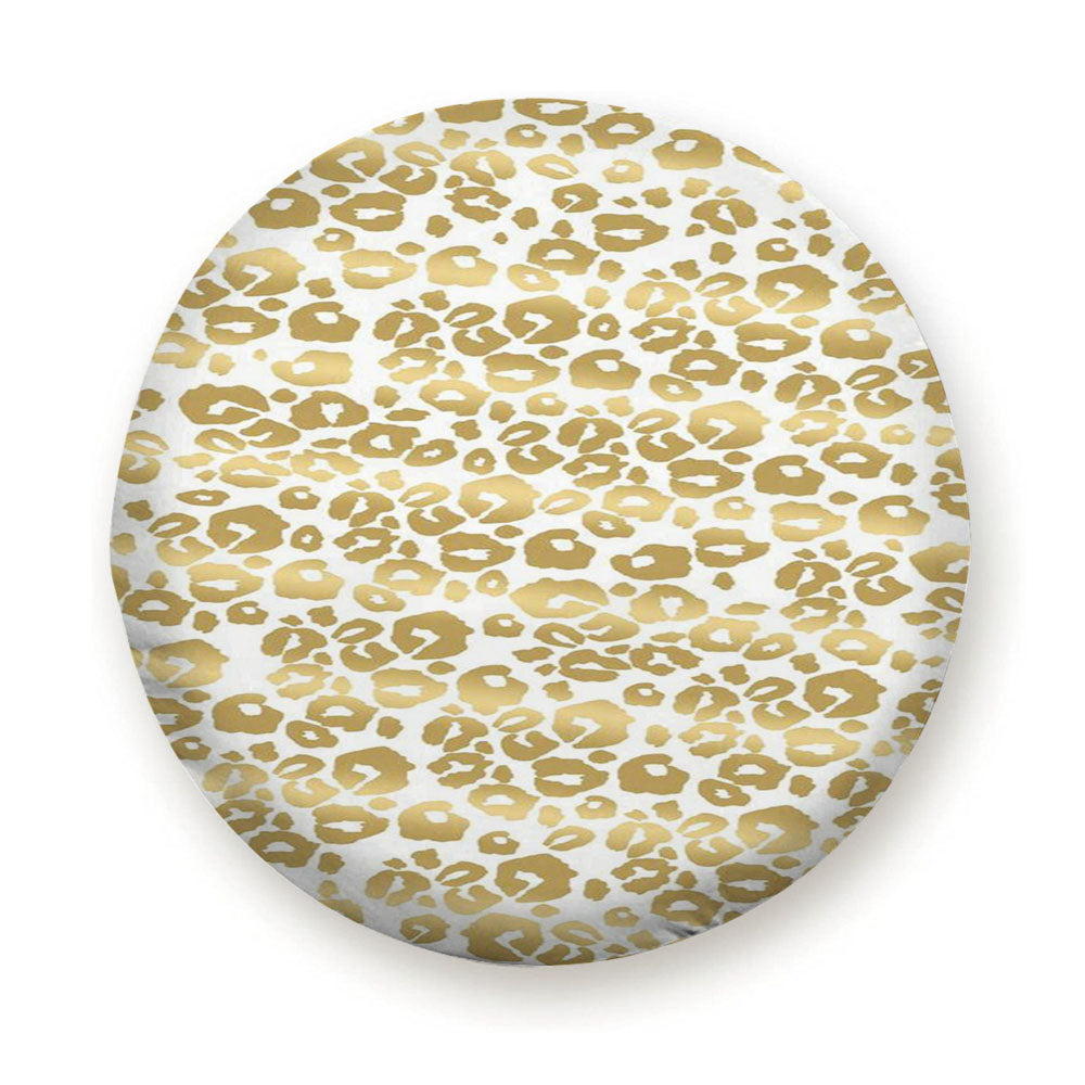 Gold Pattern Shine Cheetah Tire Cover