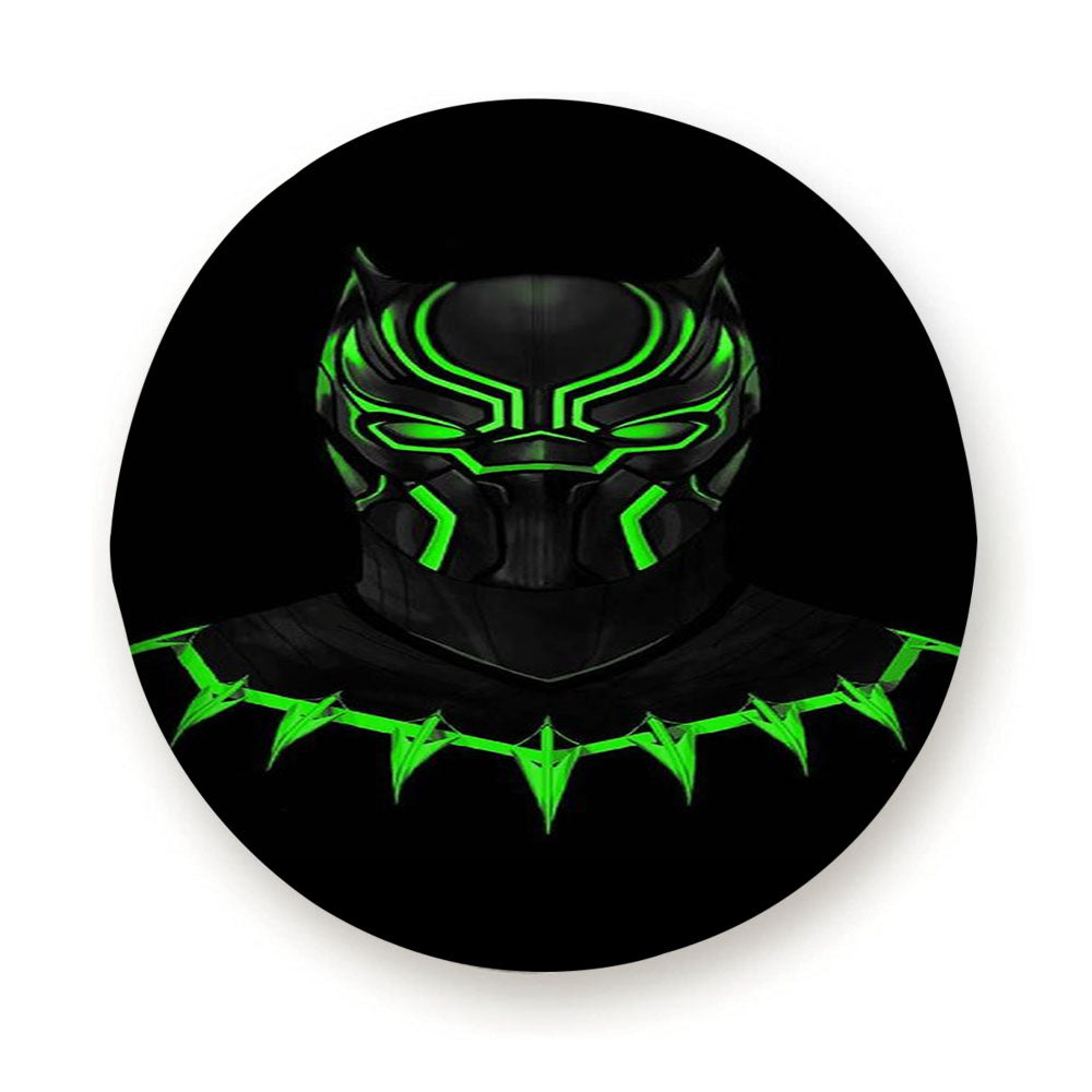 Green Light Black Panther Neon Tire Cover