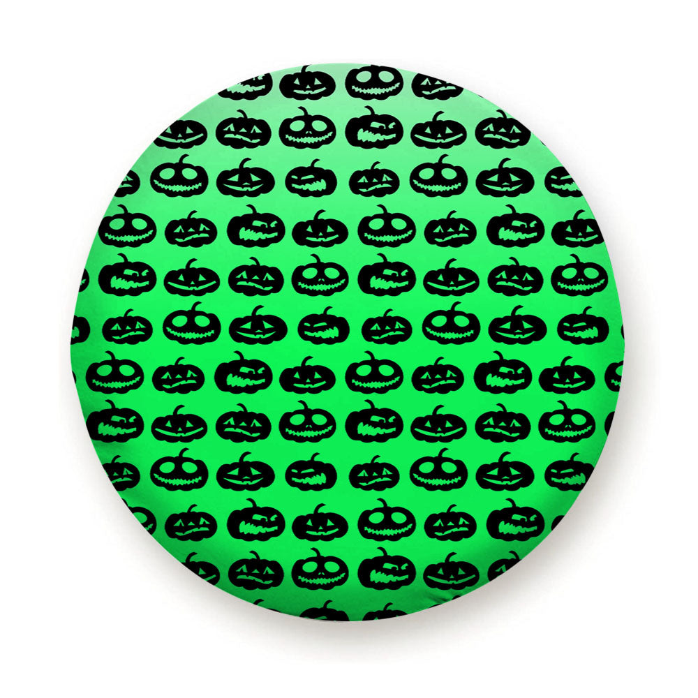 Green Pumpkins Pattern Silhouette Tire Cover