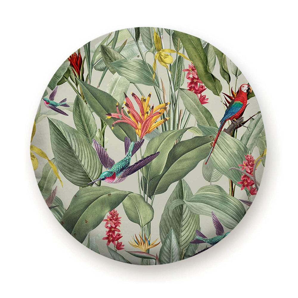 Green Tropical Pattern Tire Cover