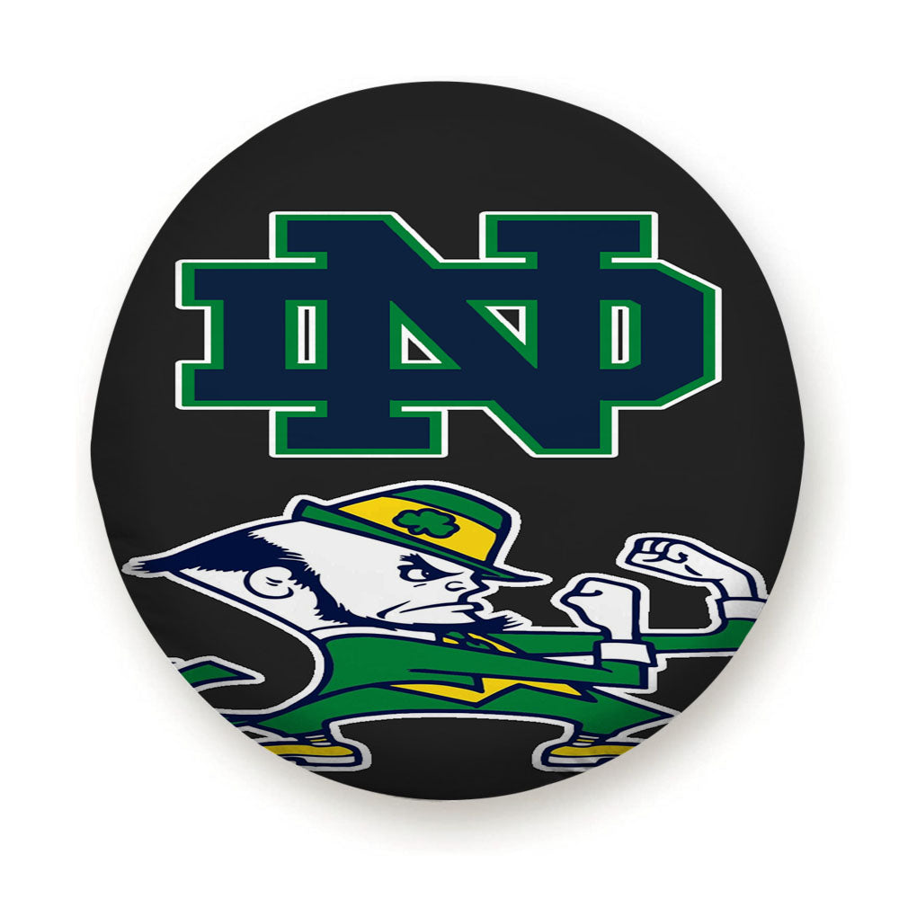 Grey Notre Dame Fighting Irish Tire Cover