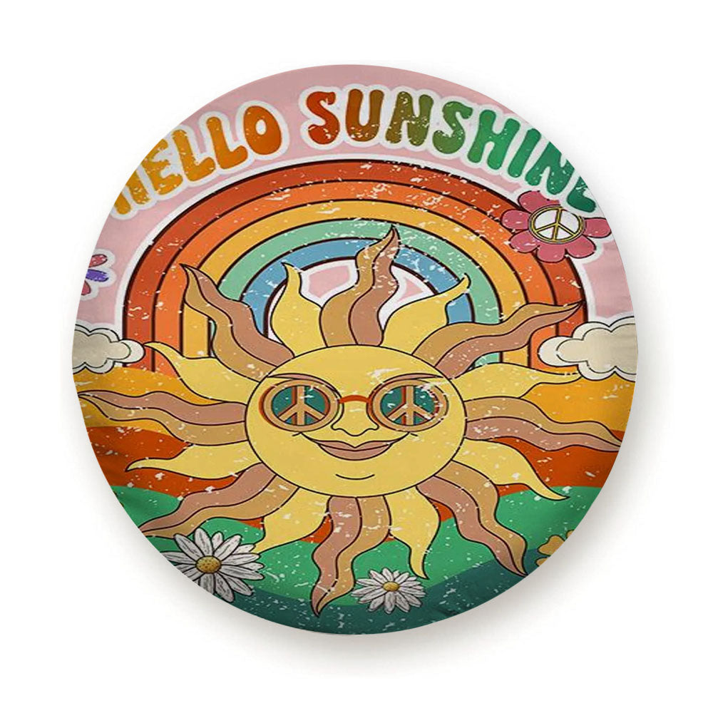 Groovy Hello Sunshine Tire Cover