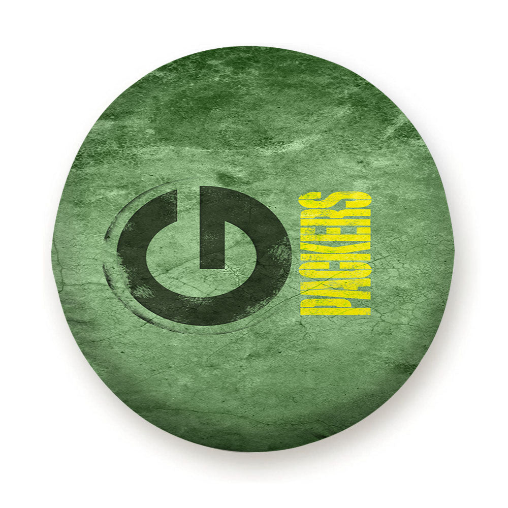 Grunge Green Bay Packers Wallpaper Tire Cover