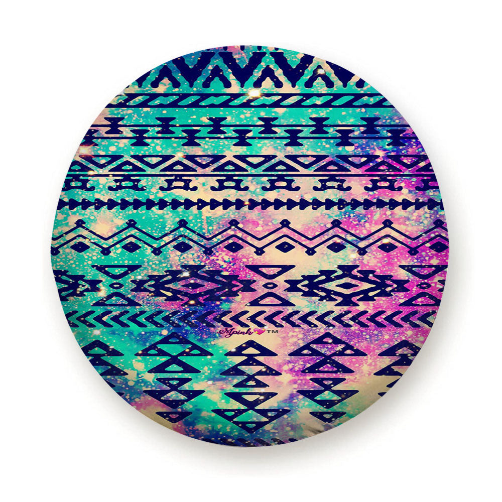 Grunge Tribal Pattern Galaxy Tire Cover
