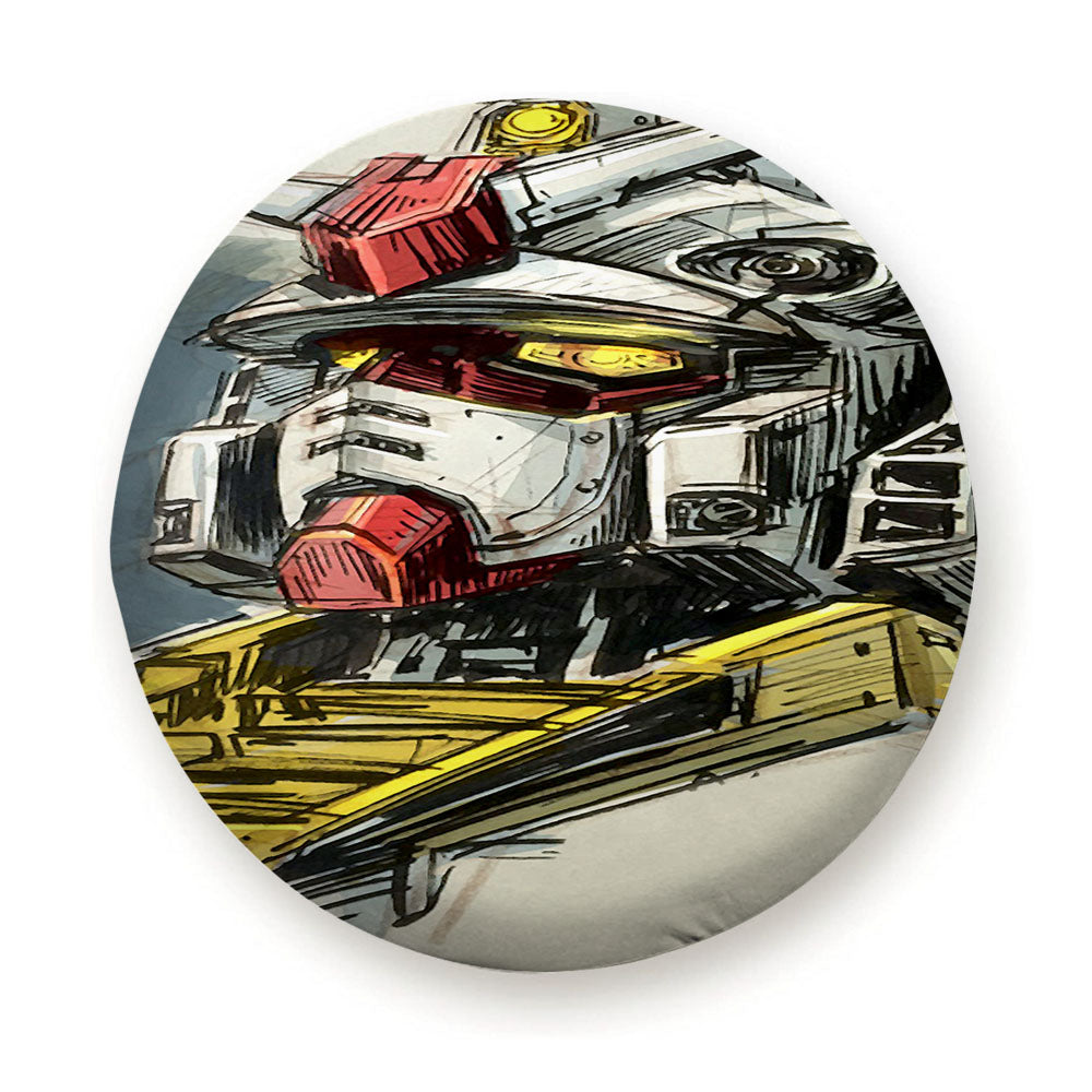 Gundam Head Sketch 2 Tire Cover