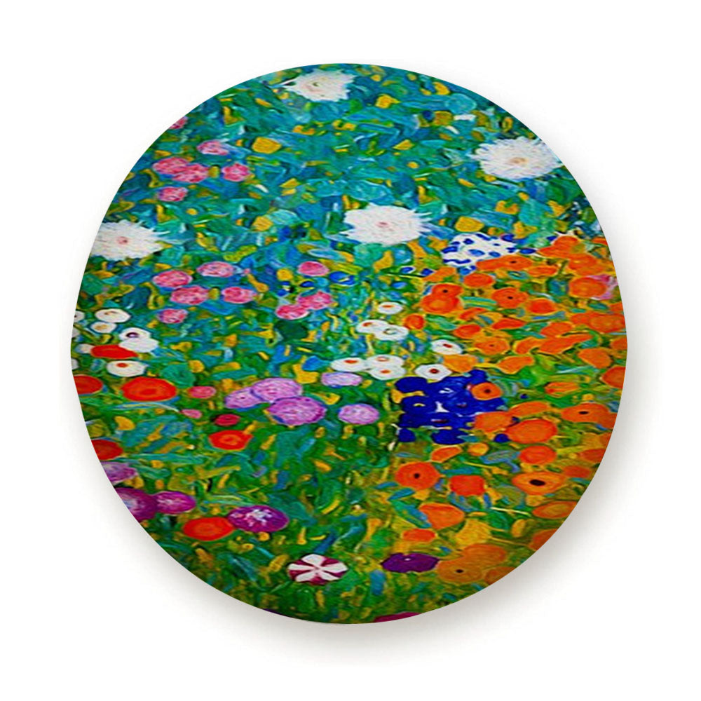 Gustav Klimt Flower Garden Tire Cover