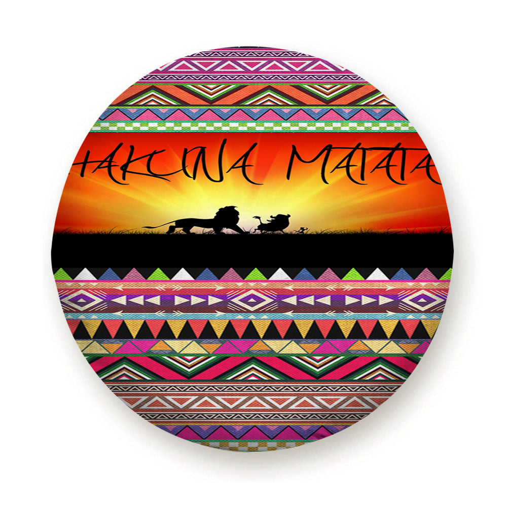 Hakuna Matata Aztec Pattern Tire Cover