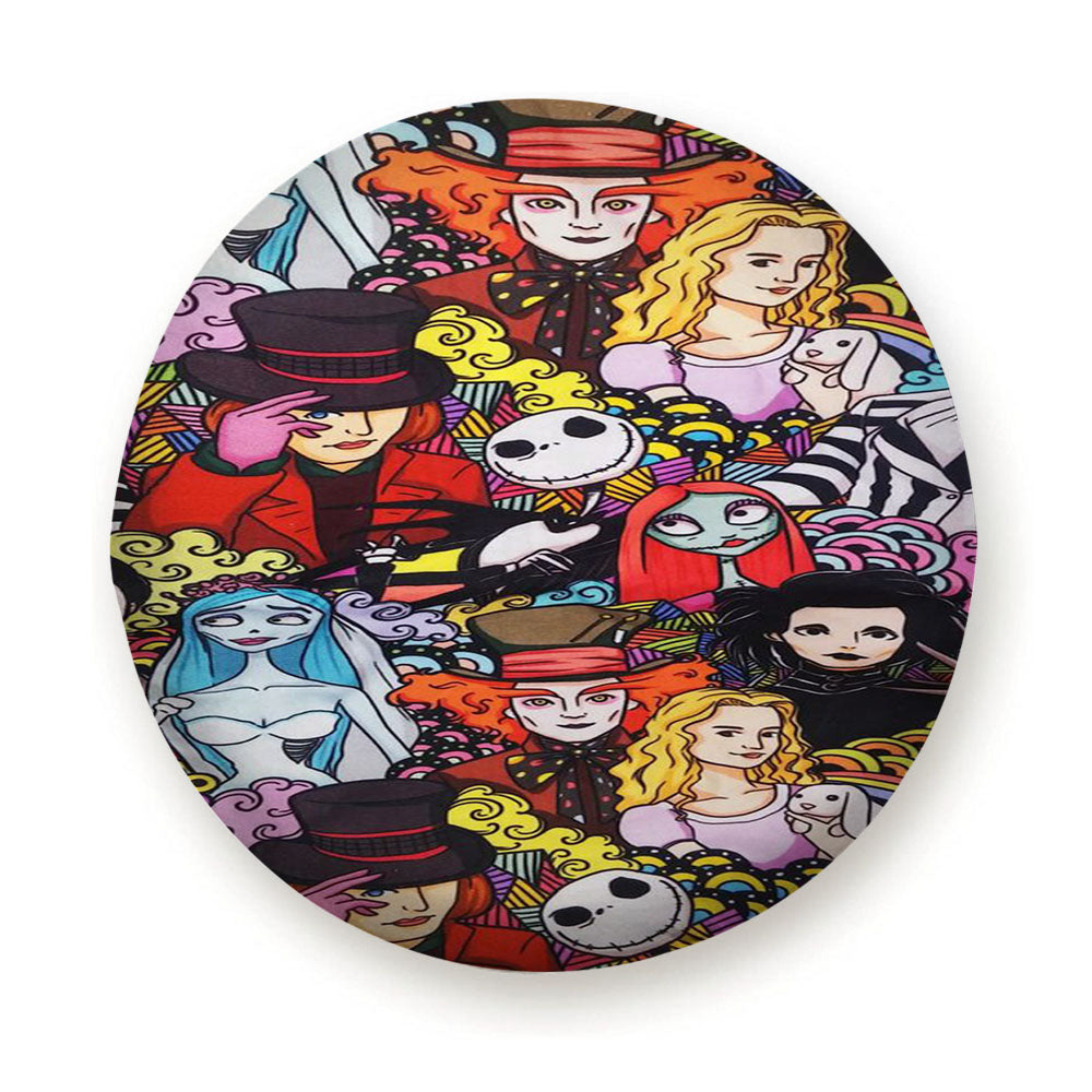 Halloween Johny Depp Pattern Cartoon Tire Cover
