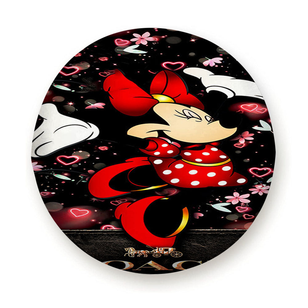 Happy Minni Mouse Coach Flowers Tire Cover