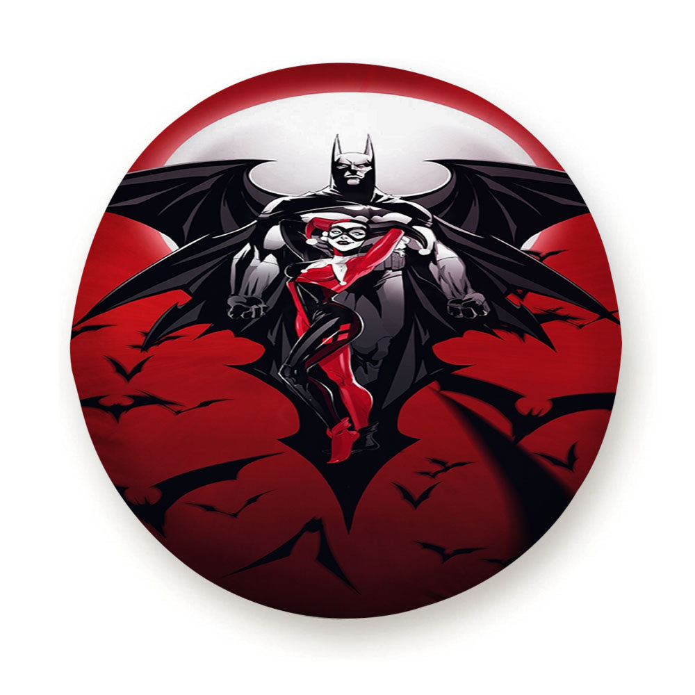 Harley Quinn And Batman Tire Cover