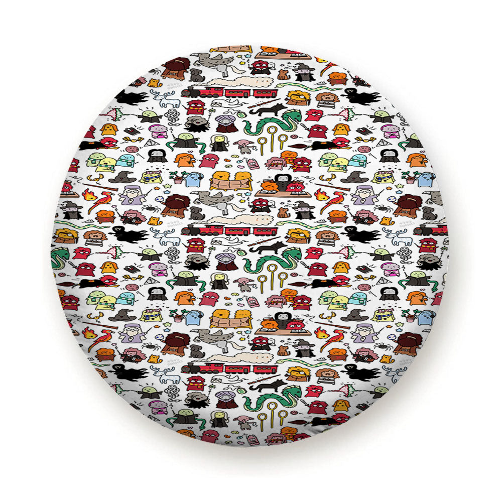 Harry Potter Pattern Wallpaper Tire Cover