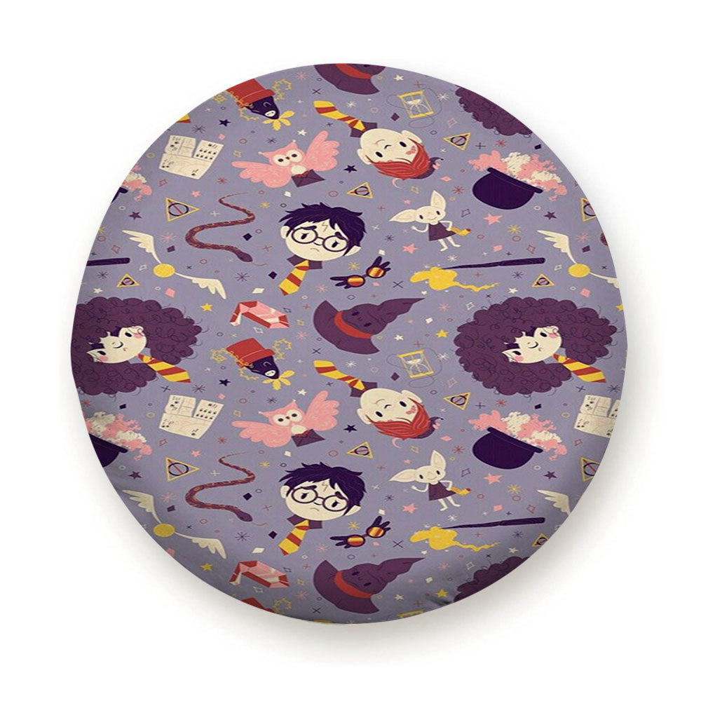 Harry Potter Purple Pattern Tire Cover