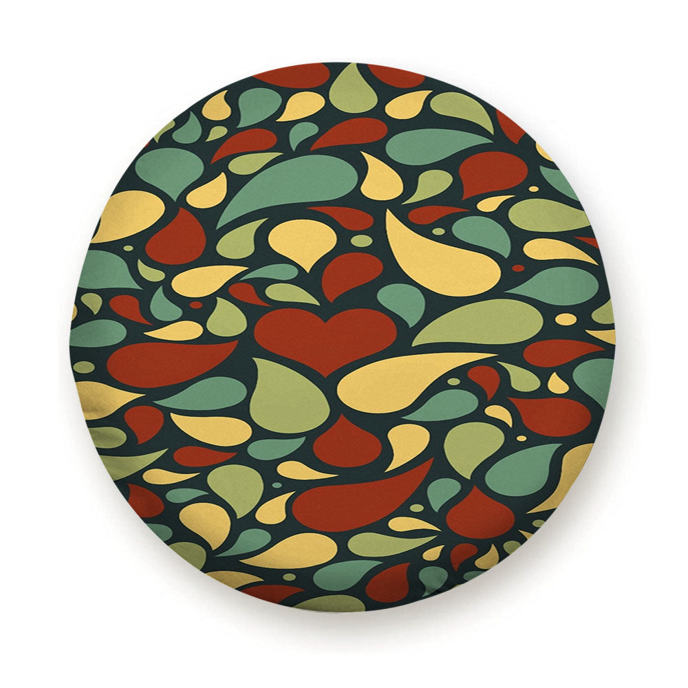 Heart Pattern Tire Cover
