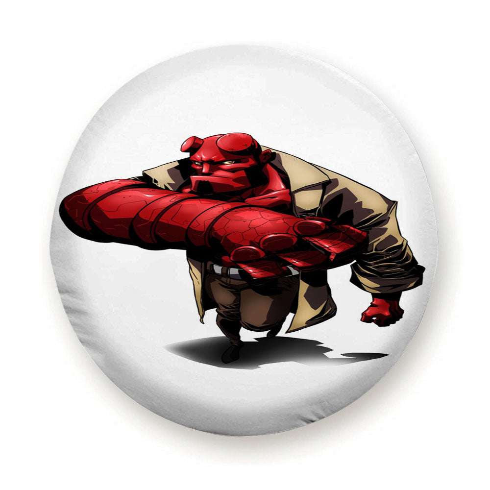 Hellboy Character Red Devil Tire Cover