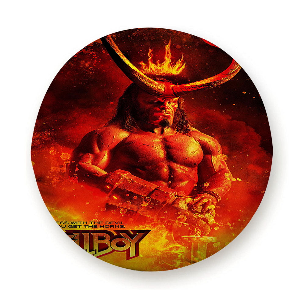 Hellboy Mess With The Devil Tire Cover