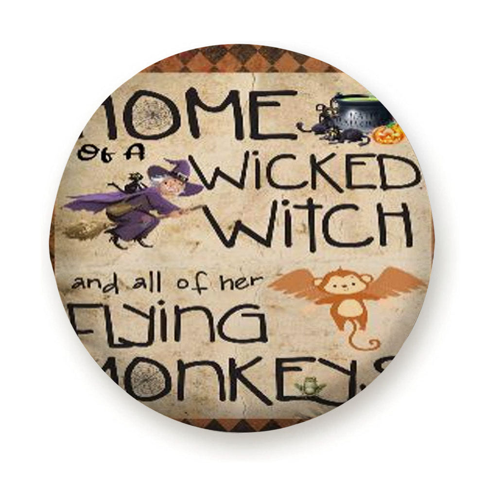 Home Of A Wicked Witch And All Of Her Flying Monkeys Tire Cover