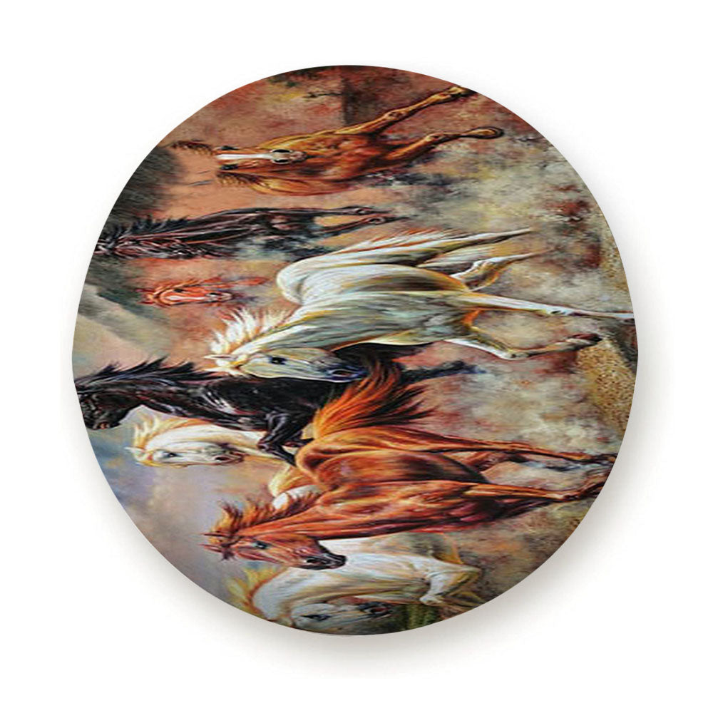 Horses Running Tire Cover