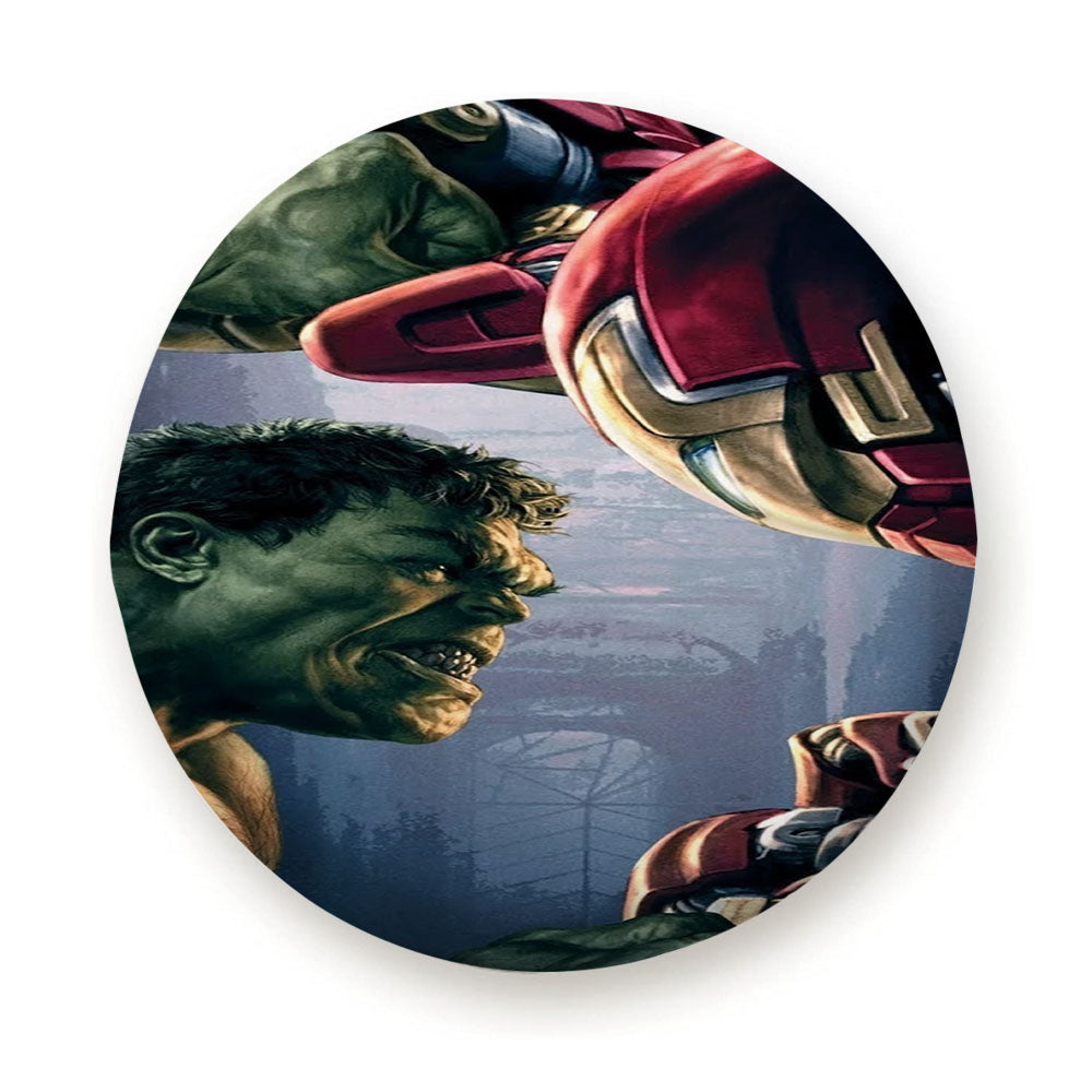 Hulk Vs Hulk Buster Iron Man Tire Cover