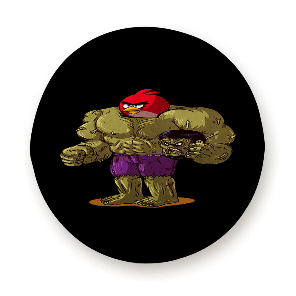 Hulk X Angry Red Bird Tire Cover