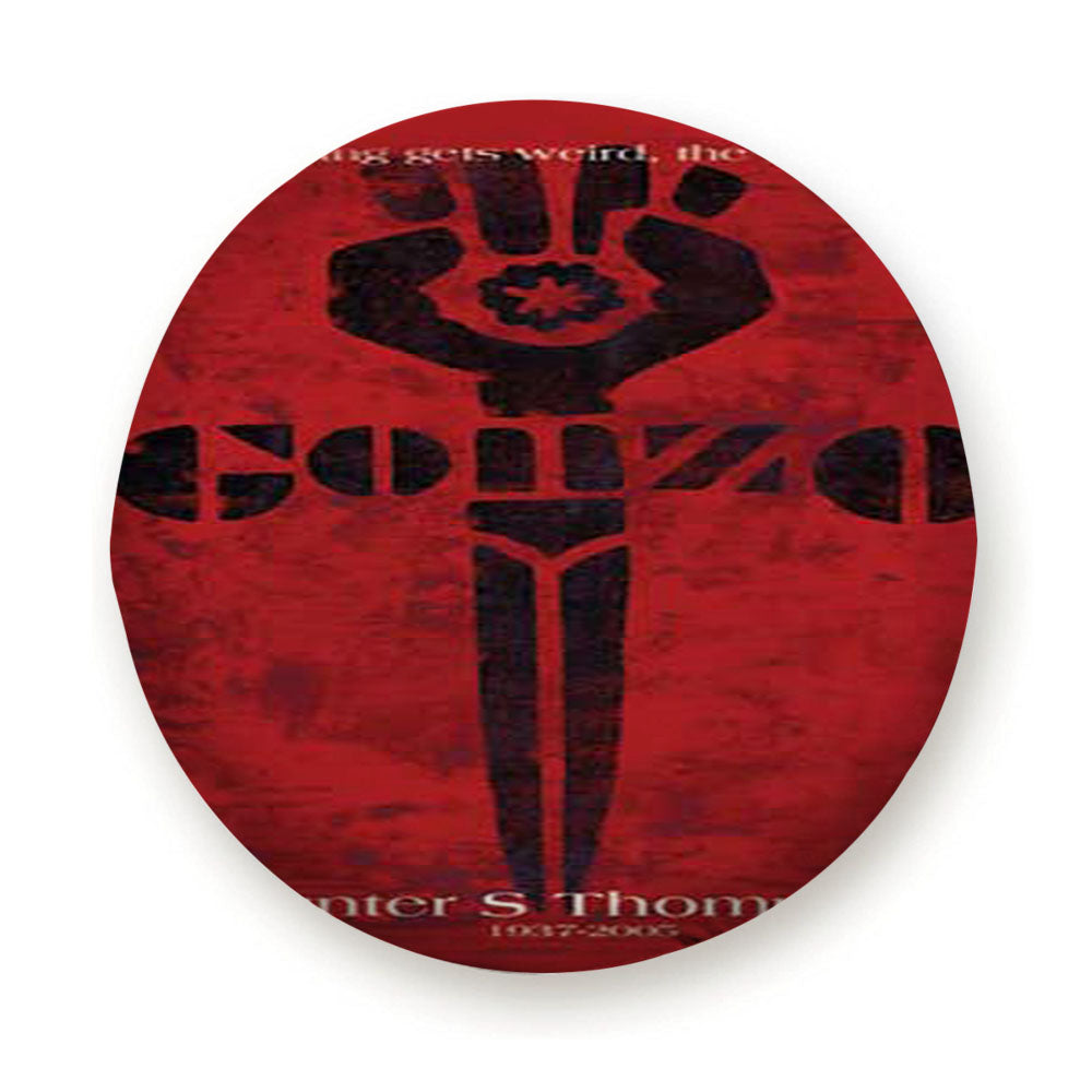 Hunter S Thompson Gonzo Red Tire Cover