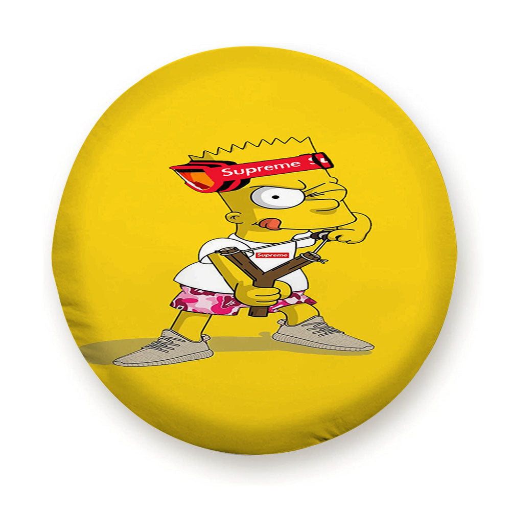 Hypebeast Bart Simpson Yellow Tire Cover