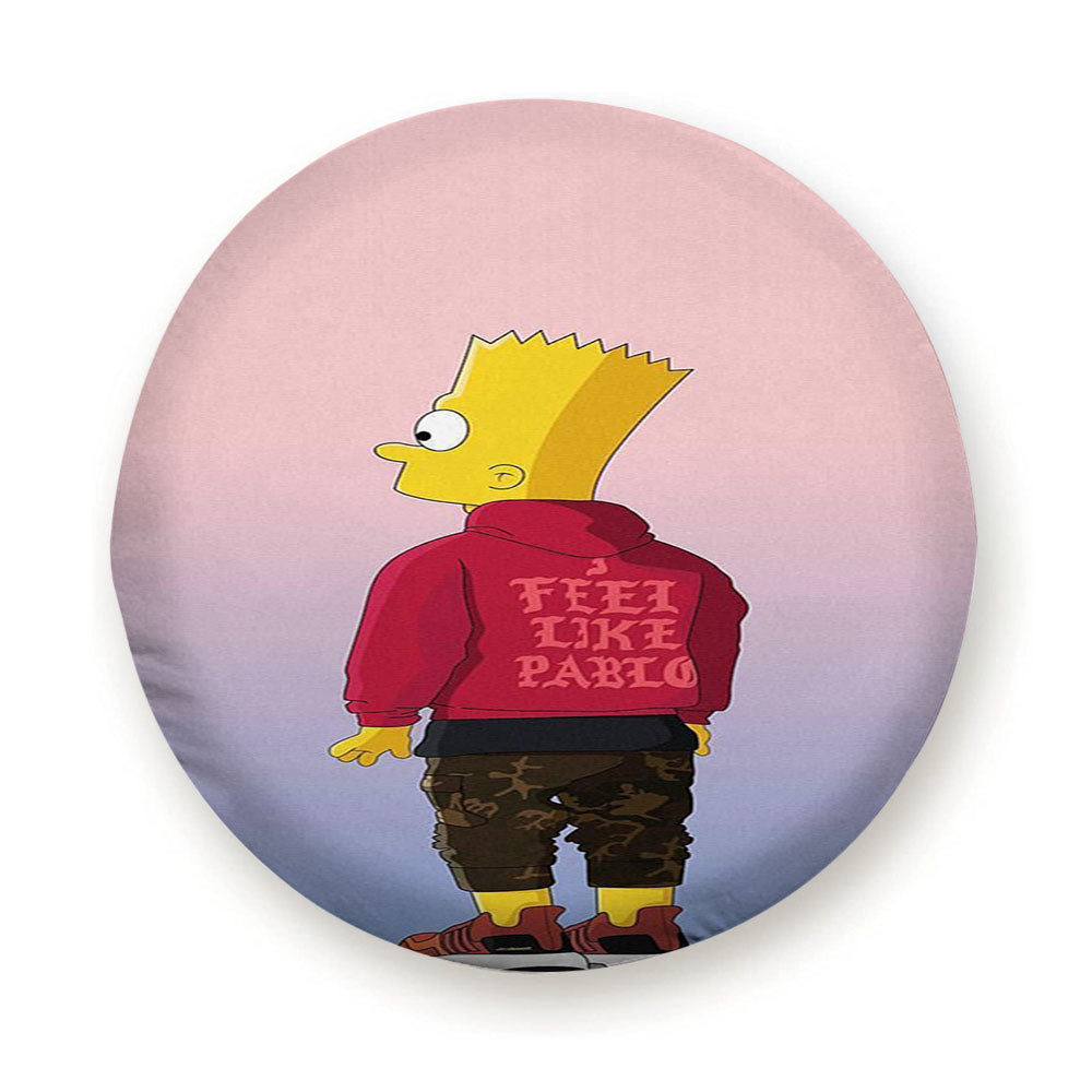 I Feel Like Pablo Bart Simpson Tire Cover