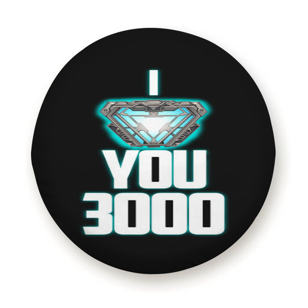I Love You 3000 Iron Man Tire Cover