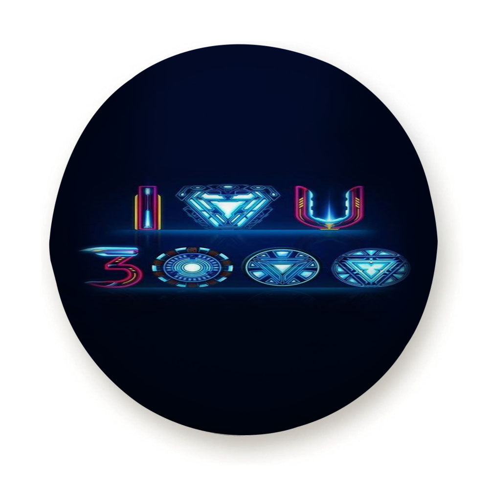 I Love You 300 Iron Man Art Tire Cover