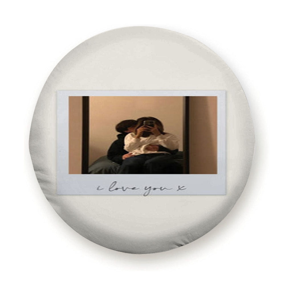 I Love You Polaroid - Personalised Couples Tire Cover
