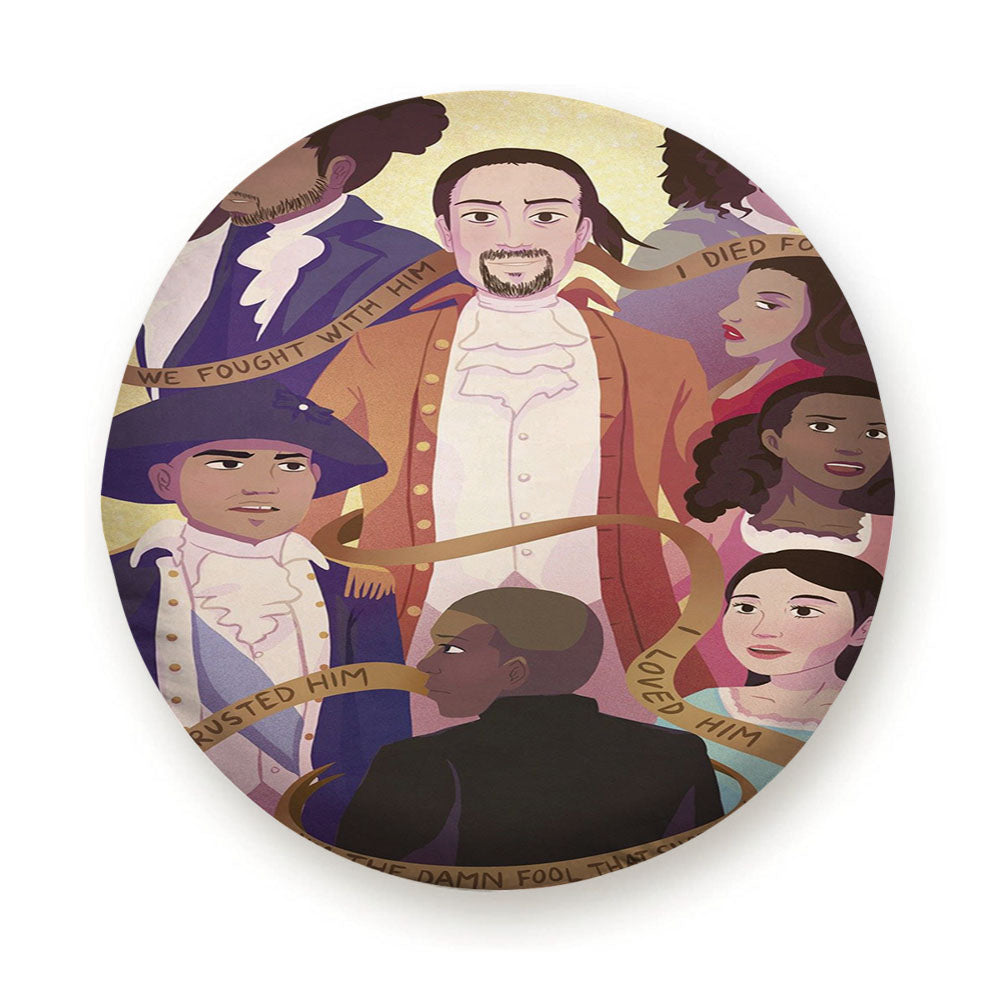 I M The Damn Fool That Shot Him Hamilton American Musical Tire Cover