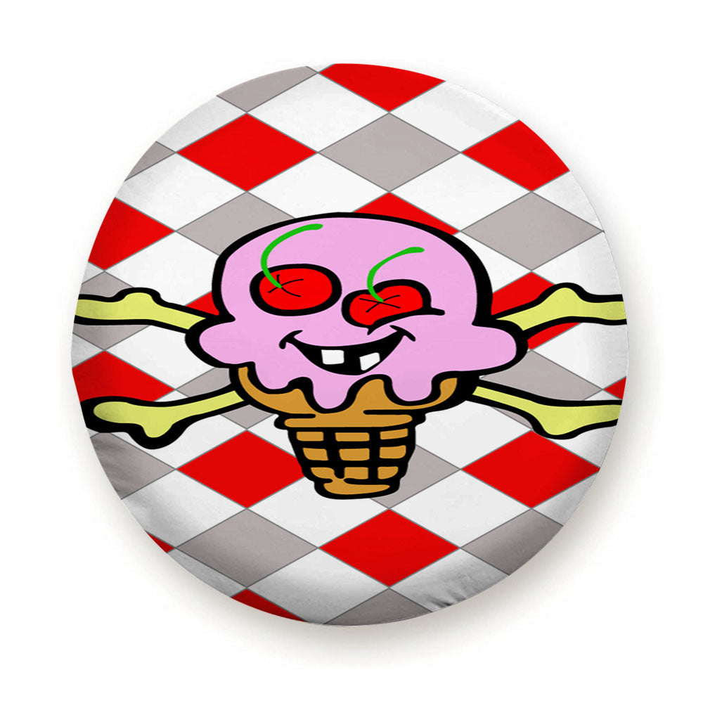 Iceream Pattern Square Hype Tire Cover