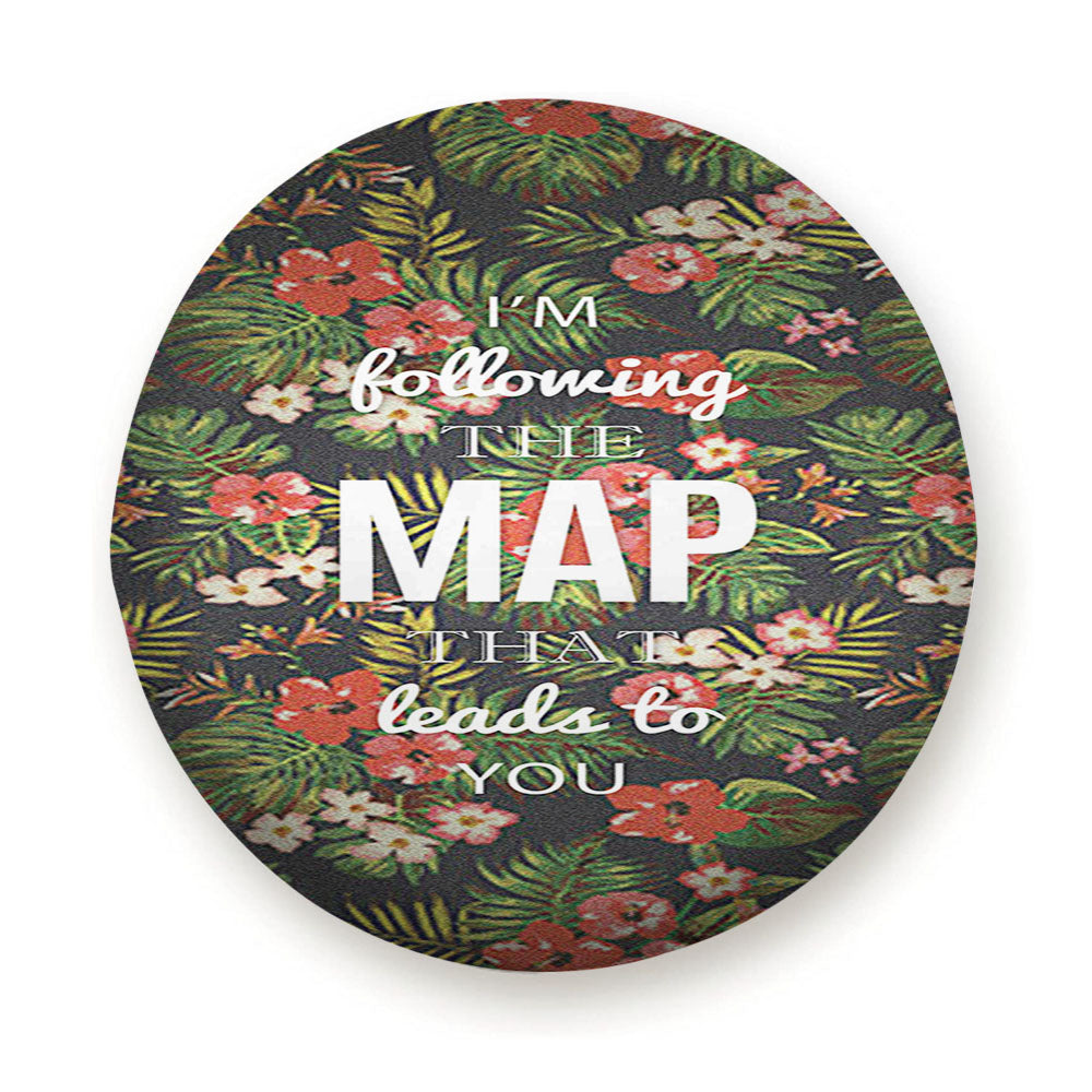 Im Following The Map That Leads To You Maroon Five Tire Cover