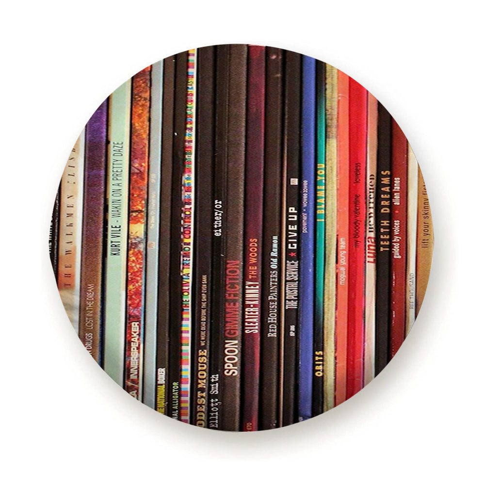 Indie Rock Vinyl Records Collection Tire Cover