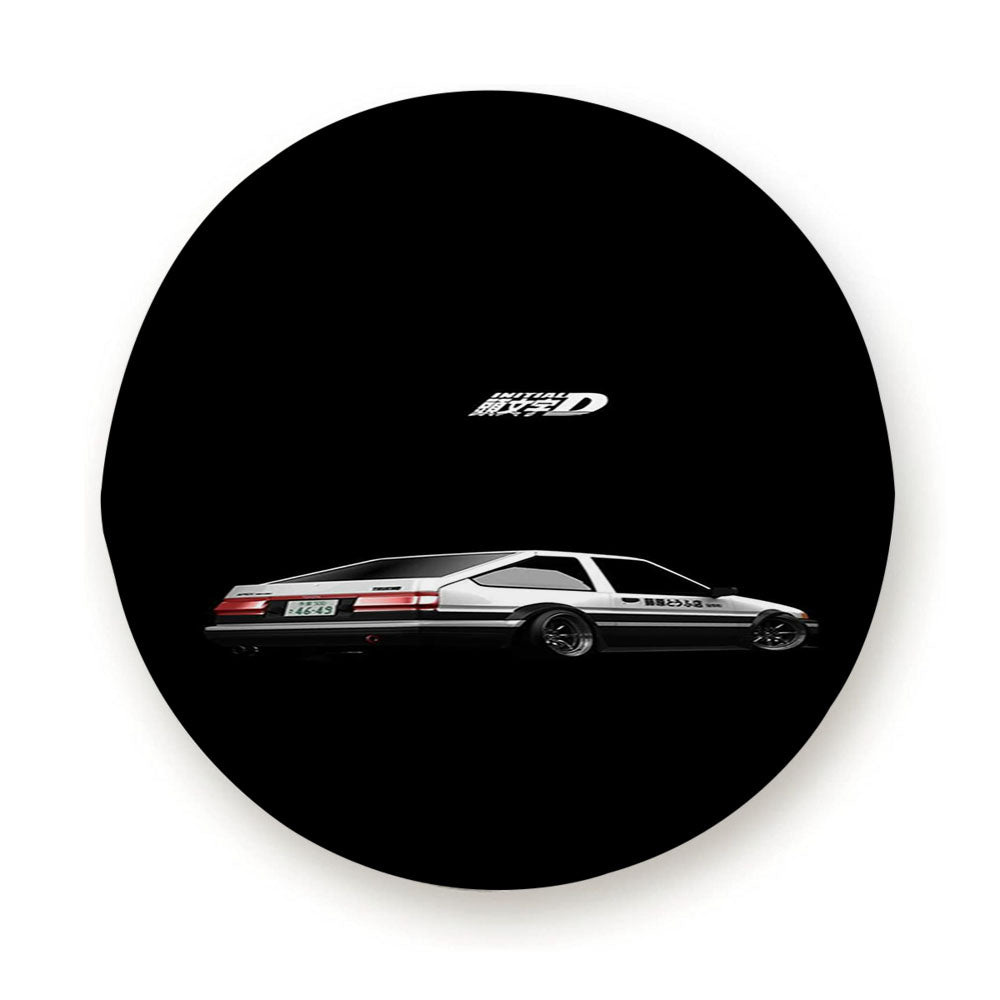 Initial D Black Wallpaper Tire Cover