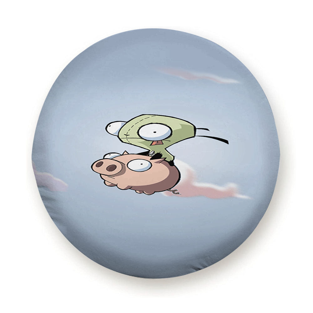 Invader Zoom And Pig Doom Song Tire Cover